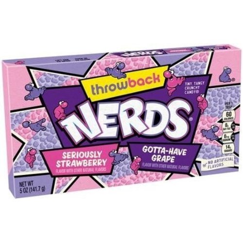 Wonka Nerds Throwback Grape & Strawberry Theatre Box 141 Gram