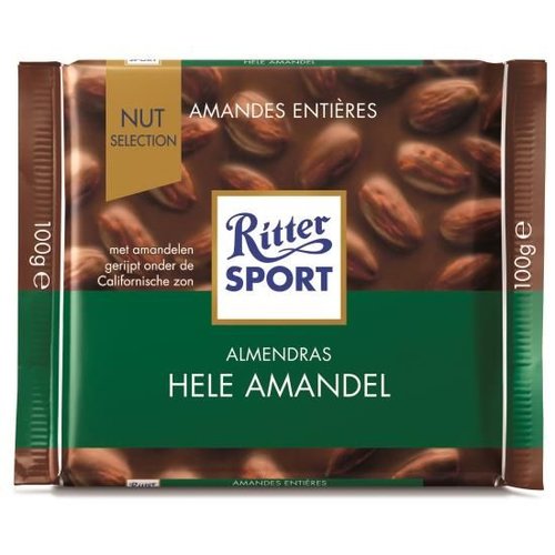 Ritter Sport Whole Almond 100 Gram Ritter Sport Whole Almond 100 Gram