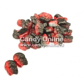 Bubs - Godis Raspberry/Licorice Micro Skulls 200 Gram