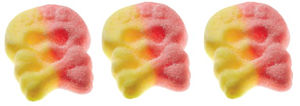 Image of Bubs Bubs - Godis Raspberry Surskallar Skum/Sour Skulls Foam (Raspberry/lemon) 1 Kilo 78284204