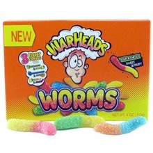 Warheads - Sour Worms Videobox 113 Gram