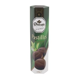 Droste Chocolade Pastilles Koker Puur/Mint Crisp 85 Gram