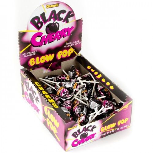 Image of Charms Charms Blow Pop - Black Cherry 78286271