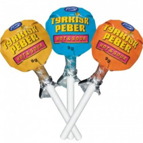 Fazer - Tyrkisk Peber Hot & Sour Lollipop Mix 7 Stuks