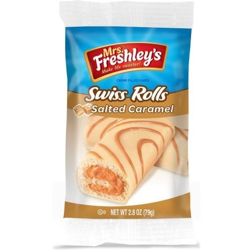Mrs Freshley's - freshley Salted Caramel Swiss Rolls 113 Gram
