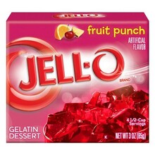 Jell-O - Fruit Punch Gelatin 85 Gram