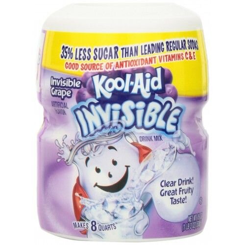 Kool Aid 8QT Invisible Grape 538 Gram