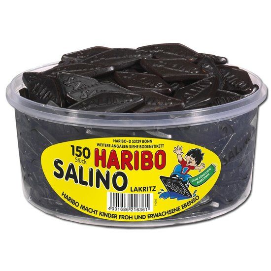 Haribo Haribo Silo Drop Salino's 150 Stuks 1200 Gram afbeelding