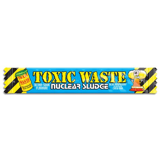 Toxic Waste Toxic Waste Nuclear Sludge Chew Bar Blue Raspberry 20 Gram Toxic Waste Toxic Waste Nuclear Sludge Chew Bar Blue Raspberry 20 Gram