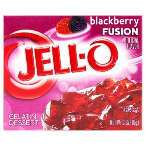 Jell-O - Blackberry Fusion Gelatin 85 Gram