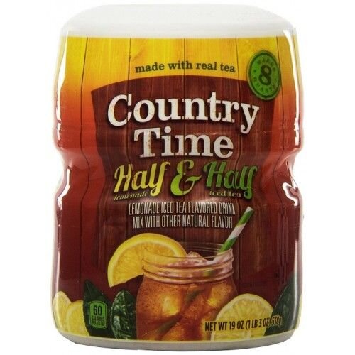 Country Time 8QT Half & Half Lemonade Tea Mix 538 Gram