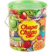 Chupa Chups - Blik Fruit 150 Lolly's 6 Blikken