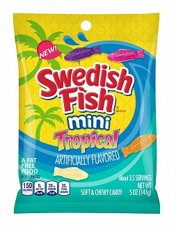 Swedish Fish Mini Tropical 142 Gram swedish fish kopen in de aanbieding