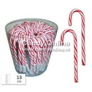 Candy Canes Rood / Wit 13 cm 50 Stuks