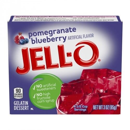 Jell-O - Pomegranate Blueberry Gelatin 85 Gram