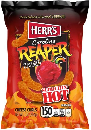 Herrs Carolina Reaper Cheese Curls 1843 Gram herrs kopen in de aanbieding