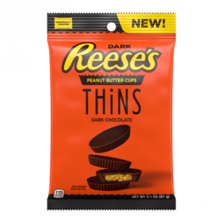 Reese's - Dark Chocolate Thins Peg Bag 87 Gram