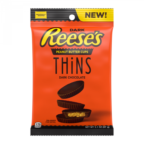Reese's - Dark Chocolate Thins Peg Bag 87 Gram