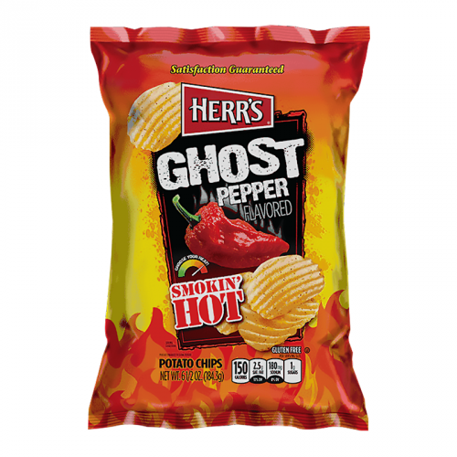 Herrs Smokin Hot Ghost Pepper Potato Chips 1843 Gram herrs kopen in de aanbieding