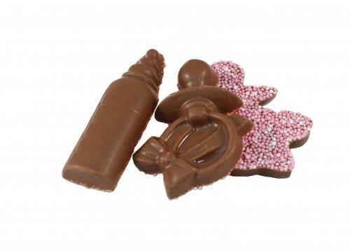 Geboorte Chocolade Figuurtjes Roze 2,0 Kilo +/- 145 Stuks Geboorte Chocolade Figuurtjes Roze 2,0 Kilo +/- 145 Stuks