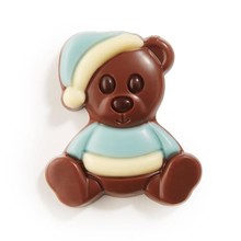 Geboorte Chocolade knuffelbeertjes Blauw 10 stuks