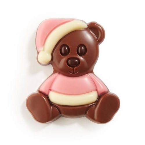 Geboorte chocolade knuffelbeertjes Roze 1,5kg