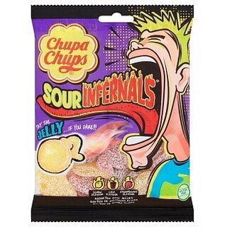 Chupa Chups - Sour Infernals Sour Jellies 150 Gram