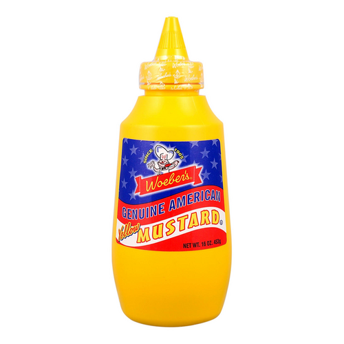 Woeber's - Genuine American Yellow Mustard Squeeze Bottle 453 Gram