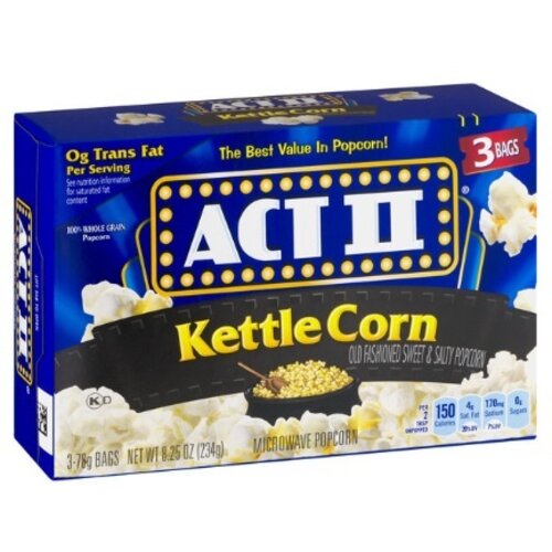 ACT II - Kettle Corn Microwave Popcorn 234 Gram