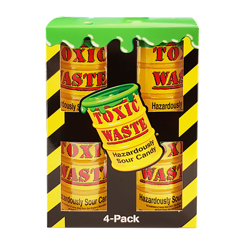 Toxic Waste - Yellow Drum 4-Pack 168 Gram