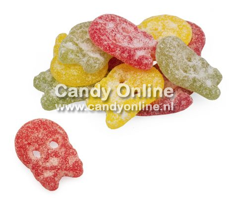 Bubs Bubs - Godis Zweedse Zure Fruit Doodskoppen 3,4 Kilo Bubs Bubs - Godis Zweedse Zure Fruit Doodskoppen 3,4 Kilo