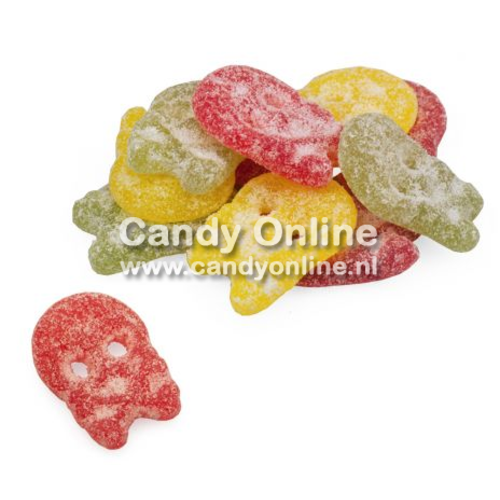 Bubs - Godis Zweedse Zure Fruit Doodskoppen 1 Kilo