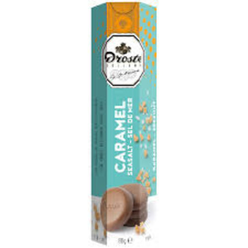 Droste - Chocolade Pastilles Koker Caramel Sea Salt 80 Gram