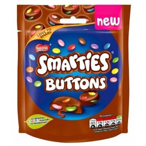 Smarties - Buttons Milk Bag 90 Gram
