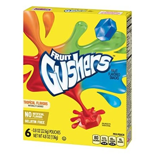 Betty Crocker - Fruit Gushers Tropical 136 Gram