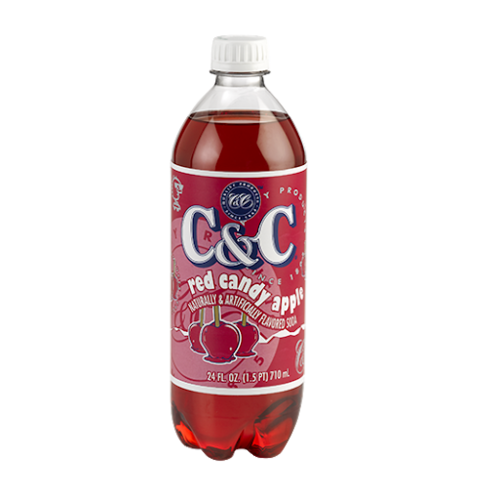 C&C Soda - Red Candy Apple Bottle 710ml