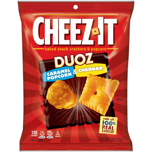 Cheez-It - Duoz Caramel Popcorn & Cheddar 113 Gram