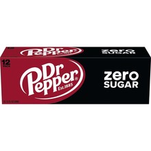 Dr Pepper - Zero Sugar 355ml 12 Blikjes