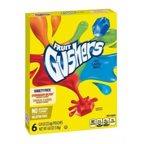 Betty Crocker - Fruit Gushers Variety Pack 136 Gram