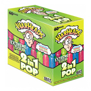 Warheads - 2 in 1 Freeze Pops 60 Stuks