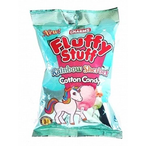 Charms - Fluffy Stuff Rainbow Sherbet Candy Floss 60 Gram