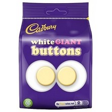Cadbury - White Giant Buttons 110 Gram