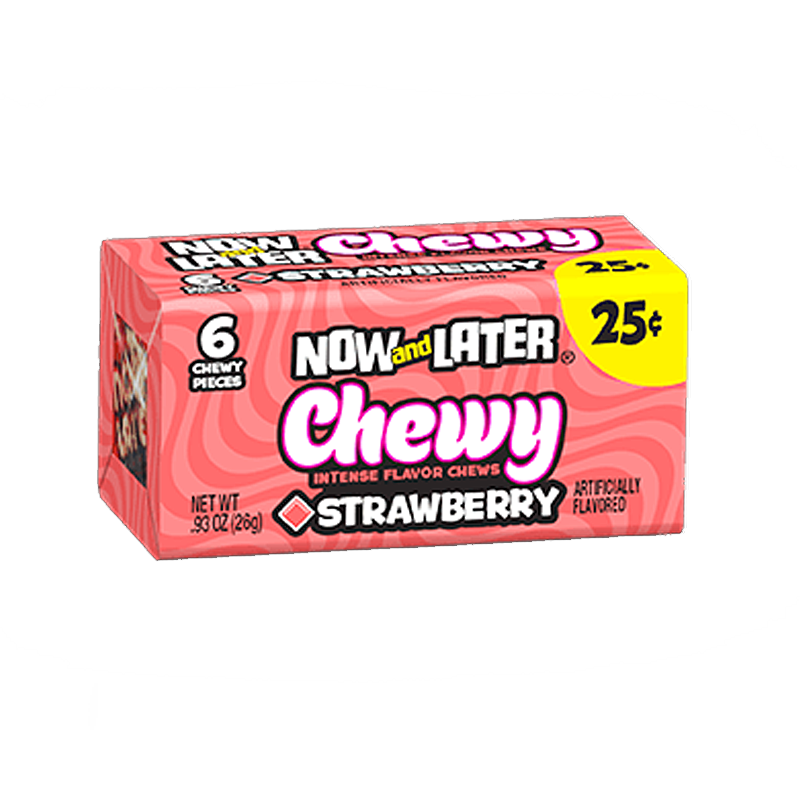 Now & Later Now & Later - Chewy Strawberry 26 Gram