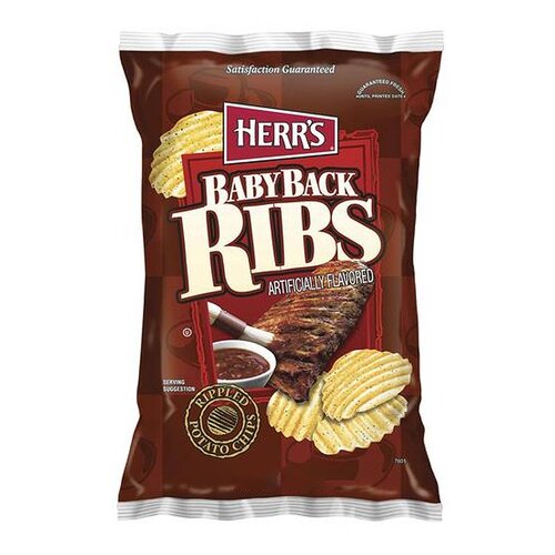 Herr's - Baby Back Ribs Potato Chips 184,3 Gram