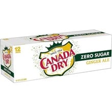 Canada Dry Ginger Ale 355ml 12Canada Dry - Ginger Ale Zero Sugar 355ml 12 Blikjes-Pack - Copy