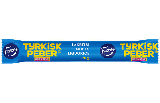 Fazer Fazer - Tyrkisk Peber Hot & Sour liquorice 20 Gram