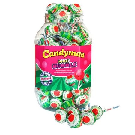 Candyman Candyman - Mac Bubble Watermelon 100 Stuks