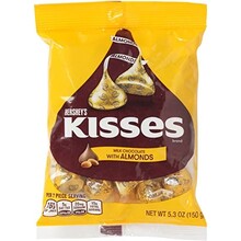 Hershey's - Kisses Milk Chocolate and Almond 150 Gram