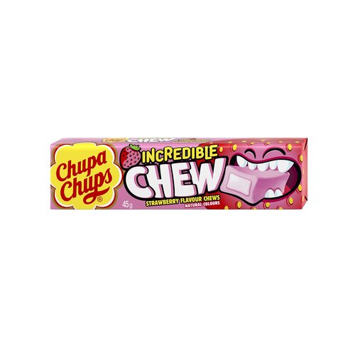 Chupa Chups - Incredible Chew Strawberry 45 Gram