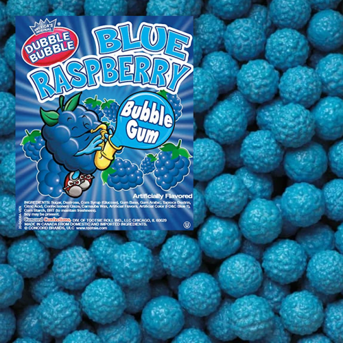 Dubble Bubble - Blue Raspberry Gumballs 200 Gram